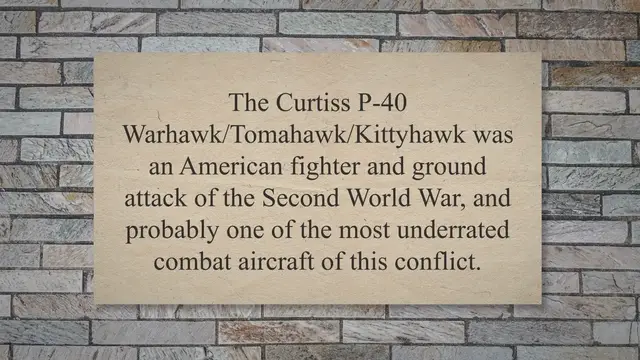'Video thumbnail for Curtiss P-40 – The Flying Tiger’s Finest Machine'