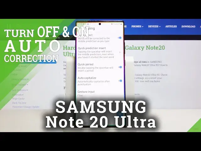 'Video thumbnail for How to Activate Auto-Correction in SAMSUNG Galaxy Note 20 Ultra – Correct Text Automatically'