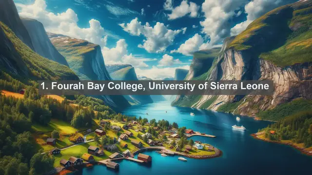 Video thumbnail for Unveiling Academic Excellence: Top 10 Universities in Sierra Leone