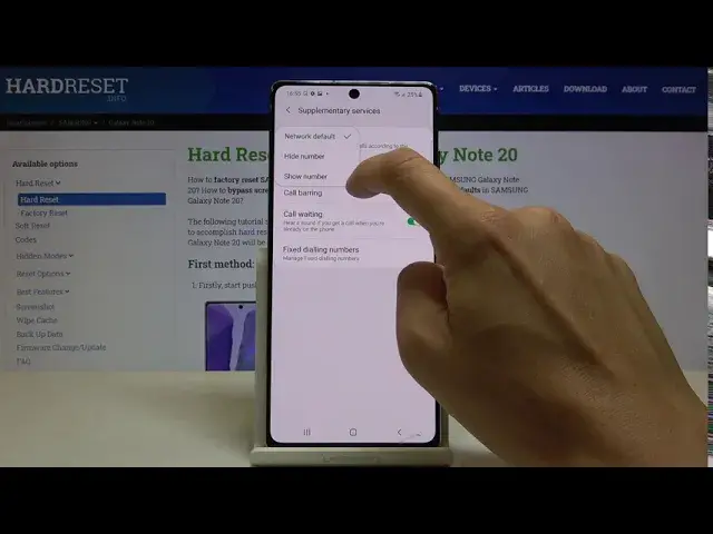 'Video thumbnail for How to Hide Call ID in SAMSUNG Galaxy Note 20 - Call Settings'