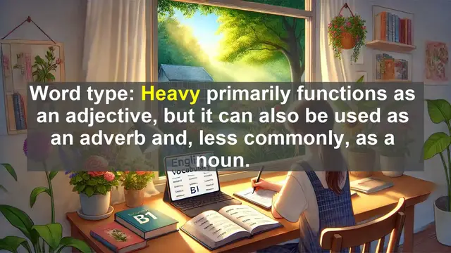 Video thumbnail for 2500 Must Know CEFR B1 Vocabulary - The Weight of Words: Exploring the Meaning of 'Heavy'