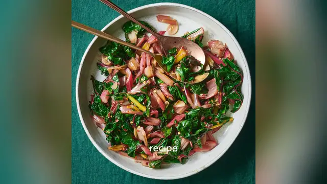 Video thumbnail for swiss chard recipe