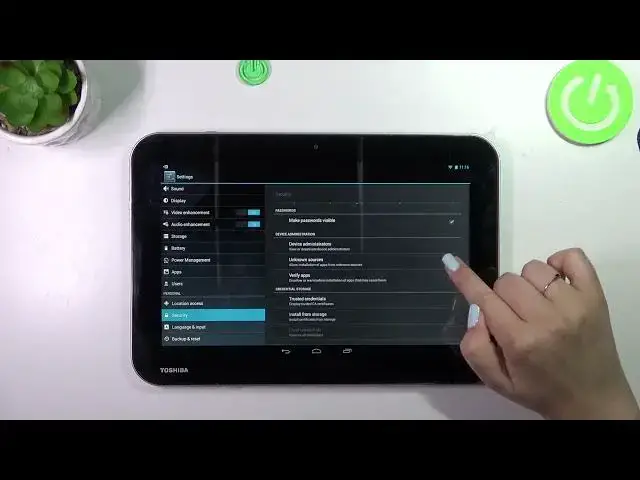 Video thumbnail for How To Install Apps From Unknown Sources On TOSHIBA AT10 A | Allow APK Files