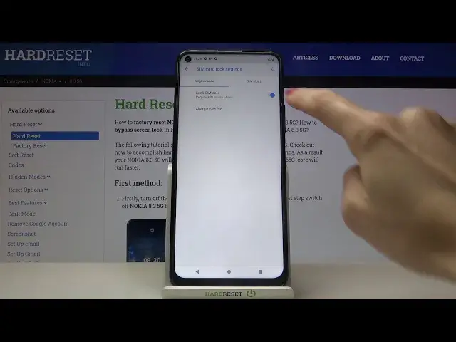 'Video thumbnail for How to Change SIM Card PIN on Nokia 8.3 - Change SIM Protection Code'