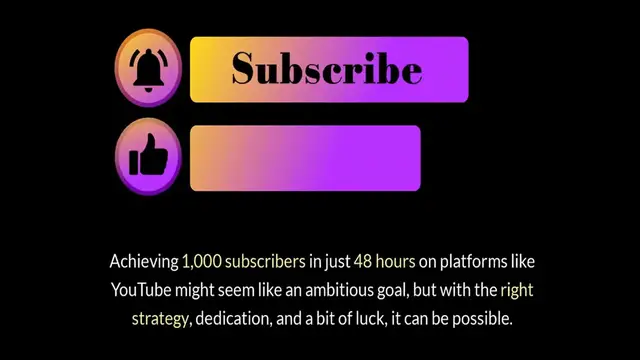 Video thumbnail for 1,000 Subscriber in 48 Hours Is it possible_