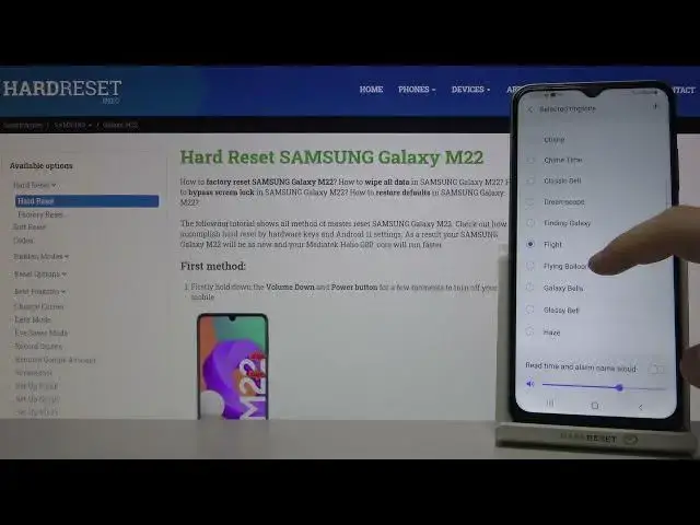 Video thumbnail for Samsung Galaxy M22 - Alarm Tones | List Presentation