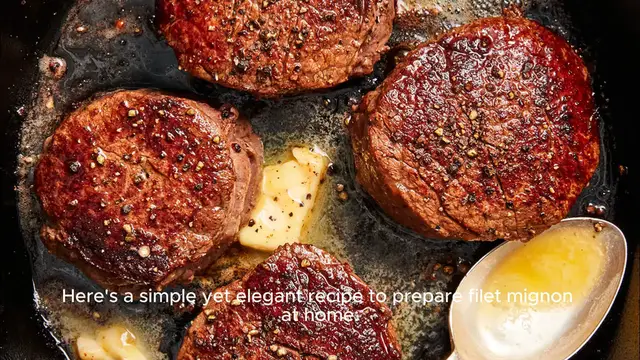 Video thumbnail for Filet mignon recipe