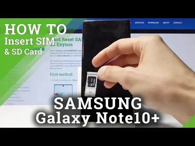 Video thumbnail for How to Insert Nano SIM to SAMSUNG Galaxy Note 10+ - Input Micro SD Card