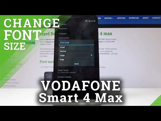 'Video thumbnail for How to Change Font Size VODAFONE Smart 4 max – Font Size & Style'
