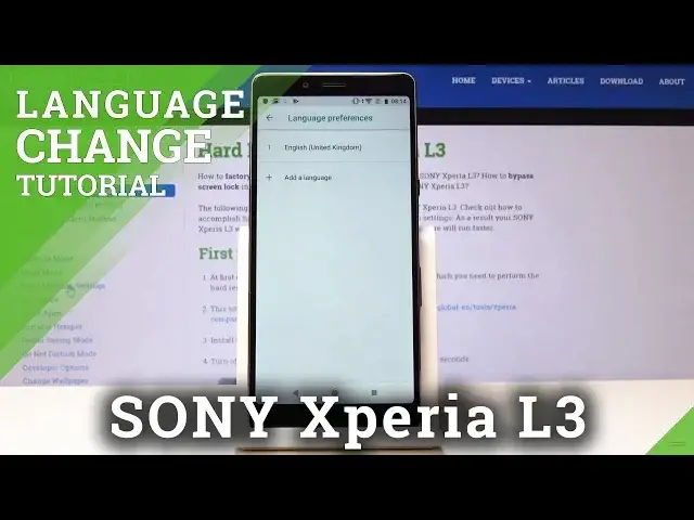 'Video thumbnail for Change Language SONY Xperia L3 - How to Set Up Language'
