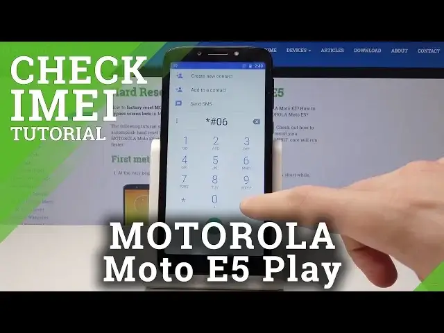 'Video thumbnail for How to Check IMEI Number on MOTOROLA Moto E5 Play - IMEI and Serial Number Info'