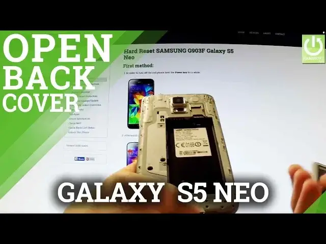 'Video thumbnail for How to Remove the Battery in SAMSUNG G903F Galaxy S5 Neo - Open the Back Cover in SAMSUNG'