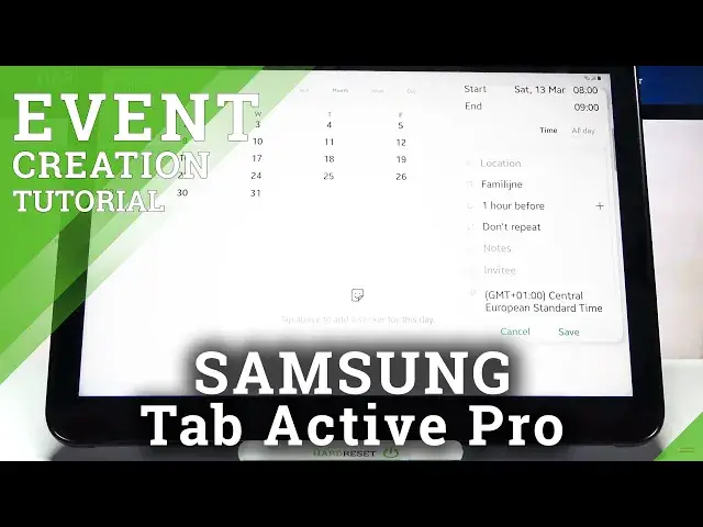 'Video thumbnail for How to Add Event to Calendar in SAMSUNG Galaxy Tab Active Pro – Set Up Alert'