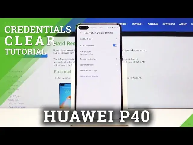 'Video thumbnail for How to Clear Credentials in HUAWEI P40 – Delete Licenses'