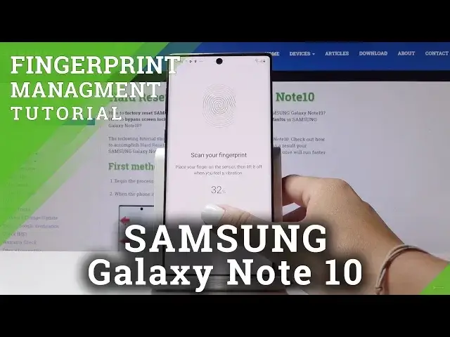 'Video thumbnail for How to Add Fingerprint in SAMSUNG Galaxy Note 10 - Set Up Fingerprint'