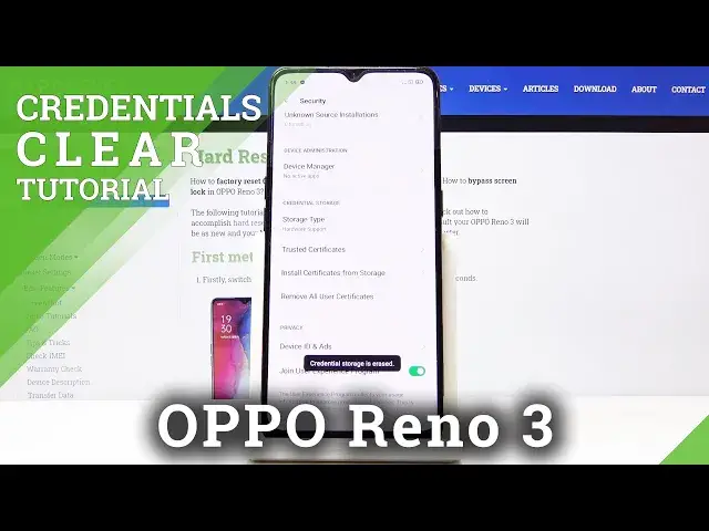 Video thumbnail for How to Clear Credentials in OPPO Reno 3 – Delete Licenses