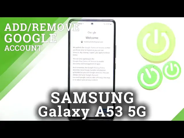 'Video thumbnail for How to Add or Remove Google Account on SAMSUNG Galaxy A53 5G'