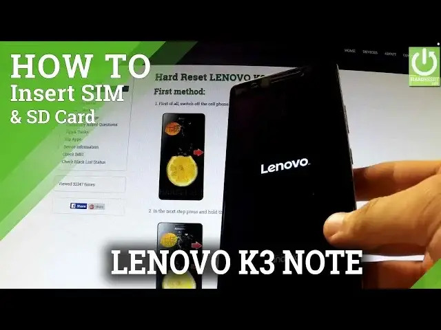 'Video thumbnail for How to insert SIM and Micro SD card in LENOVO K3 Note - Install SD & SIM Card'