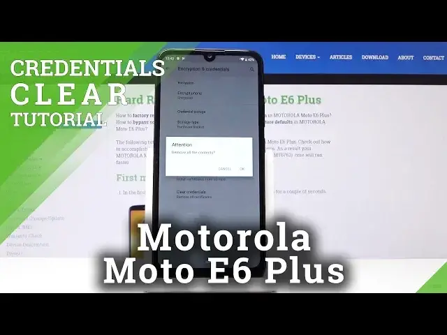 'Video thumbnail for How to Clear Licenses in Motorola Moto E6 Plus - Credentials Reset'