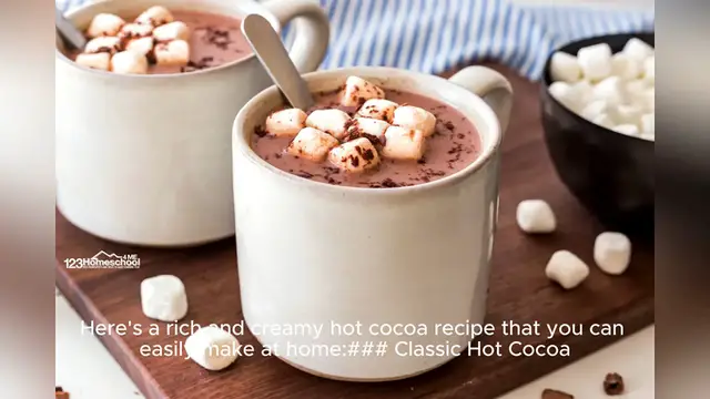 Video thumbnail for hot cocoa recipe