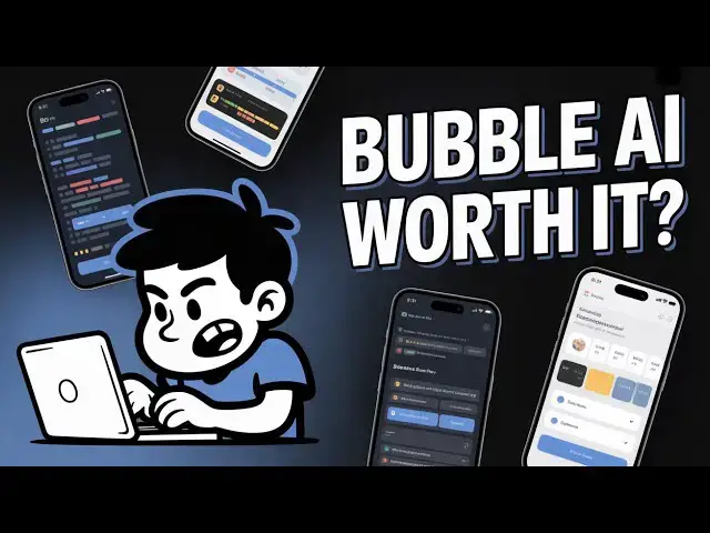 Video thumbnail for Is Bubble.io AI Worth It in 2025 to Create Mobile & Web Apps?? My Brutally Honest Review!