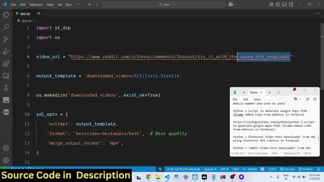 Video thumbnail for Python 3 TikTok Reels & Video Post Downloader From URL Using TikTok API Library in Terminal