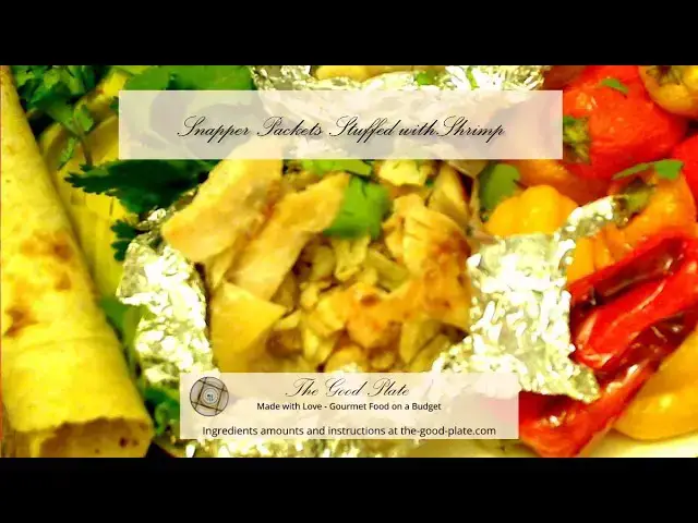 Video thumbnail for Snapper Packets Stuffed with Shrimp
