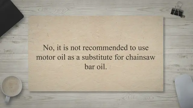 Video thumbnail for Can You Use Motor Oil for Chainsaw Bar Oil?