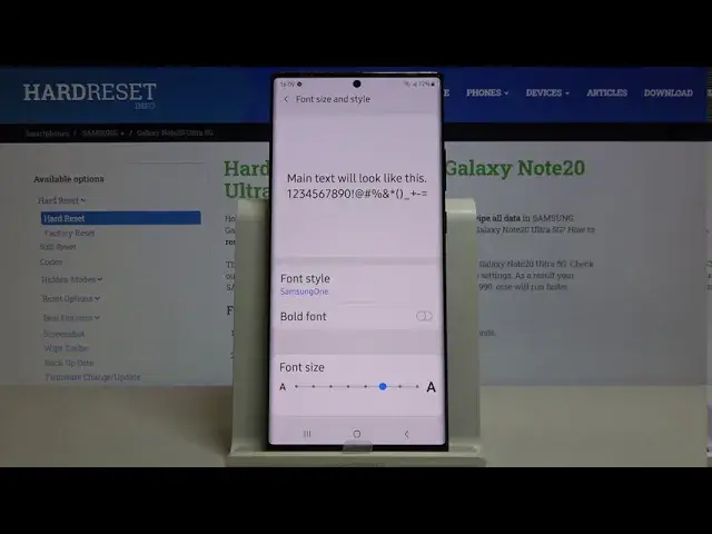 Video thumbnail for How to Change Font Style in SAMSUNG Galaxy Note 20 Ultra – Customize Font