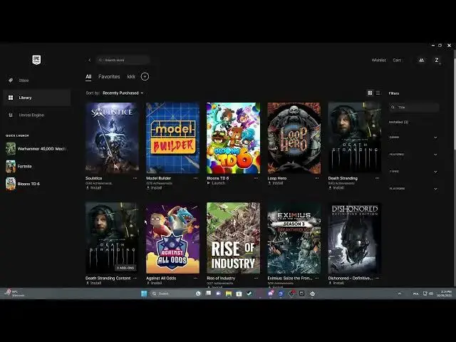 Video thumbnail for How To Create Game Collections In Epic Games Launcher 2023 / 2024