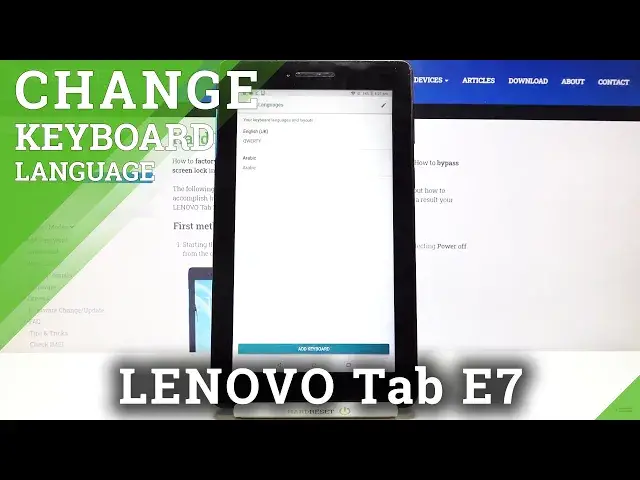 'Video thumbnail for How to Change Keyboard Language on LENOVO Tab E7 – Set New Keyboard Language'