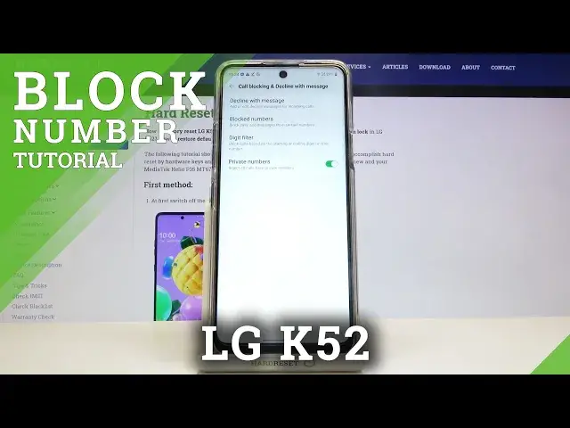 'Video thumbnail for How to Block Number in LG K52 – Create Blocklist'