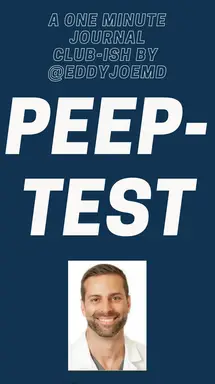 'Video thumbnail for PEEP Test for Fluid/Volume Responsiveness in Resuscitation'