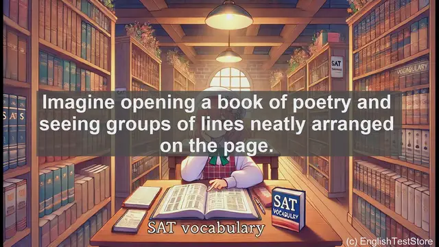 Video thumbnail for 5000 Must Know SAT Vocabulary - What Are Stanzas? Essential Poetry Structure for SAT Success