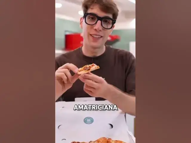 Video thumbnail for Carbonara o Amatriciana? 🍝 Le ricette di Roma diventano PINSA ROMANA croccante! 🍕🇮🇹