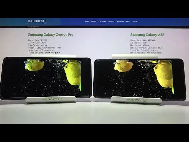 Video thumbnail for Compare Displays of SAMSUNG Galaxy XCover Pro & SAMSUNG Galaxy A52 5G