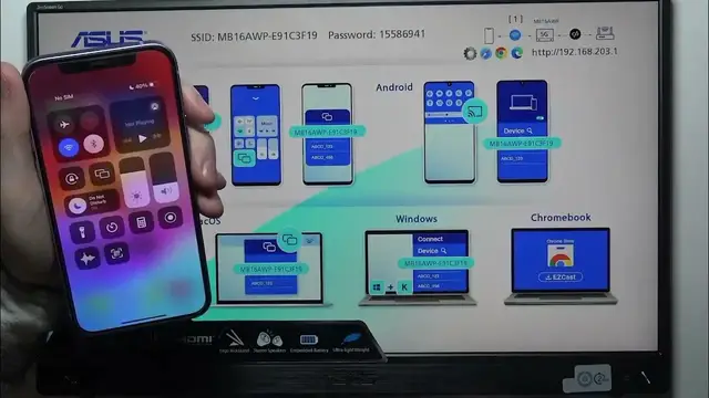 Video thumbnail for How To Connect ASUS ZenScreen Go With iOS