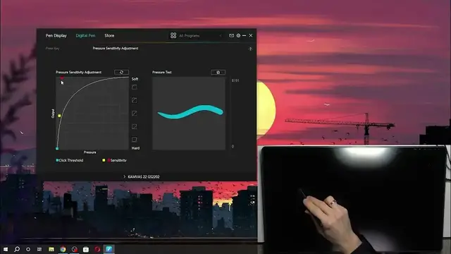 Video thumbnail for Huion Kamvas 2022 Plus   How To Change Pen's Pressure Activity