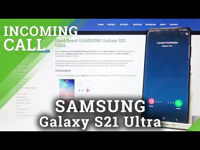 Video thumbnail for Samsung Galaxy S21 Ultra -  Incoming Call Presentation * Telegram *