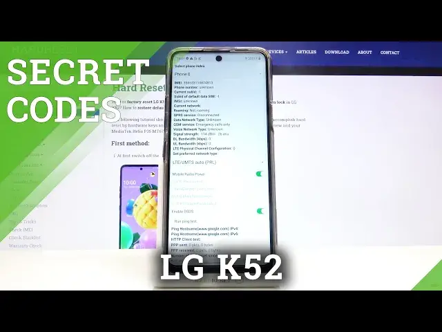 Video thumbnail for Secret Codes for LG K52 – Testing Mode / Hidden Modes