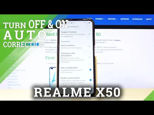 'Video thumbnail for How to Enable/Disable Automatic Correction in Realme X50 5G – Predictive Text'