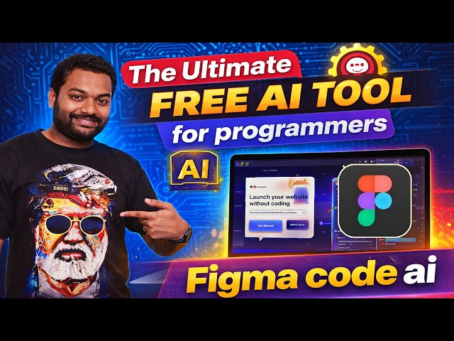 Video thumbnail for The Ultimate Free AI Tool for programmers Figma code ai