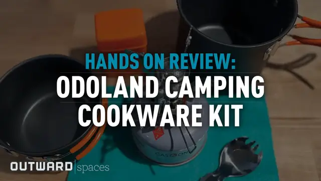 'Video thumbnail for Odoland Camping Cookware Kit Review - Camping Cooking Set'
