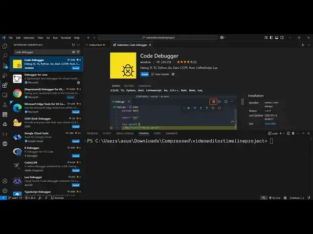 Video thumbnail for Debug Like a Pro — Find & Fix Bugs Instantly Using Code Debugger Extension in VS Code!