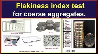 Video thumbnail for Flakiness index test for coarse aggregates./Procedure to make flakiness index test.