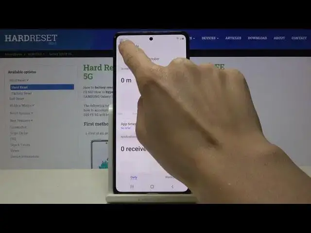 'Video thumbnail for How to Check Total Screen Time in SAMSUNG Galaxy S20 FE 5G - Digital Wellbeing'