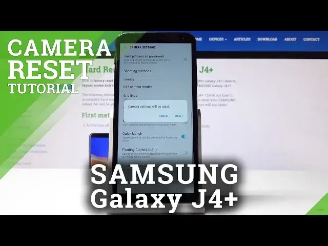 'Video thumbnail for Reset Camera SAMSUNG Galaxy J4+ - Restore Camera Settings'
