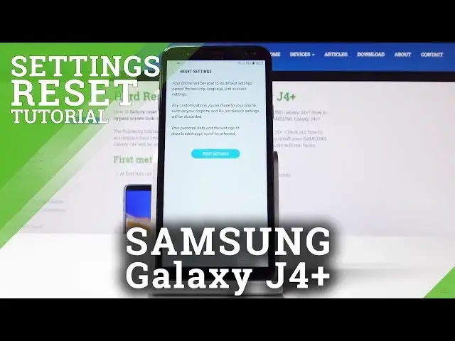 'Video thumbnail for Reset Settings in SAMSUNG Galaxy J4+ - Restore Default Configuration'