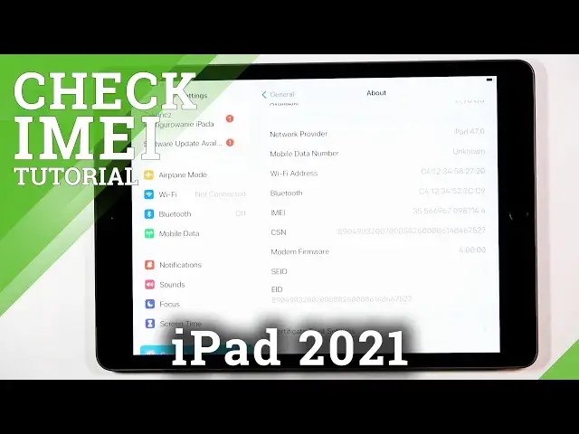 Video thumbnail for How to Find IMEI and Serial Number in iPad 2021 – IMEI and SN