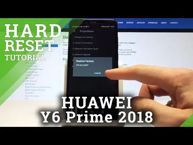 'Video thumbnail for How to Hard Reset HUAWEI Y6 Prime 2018 - Reset Code / Factory Reset'